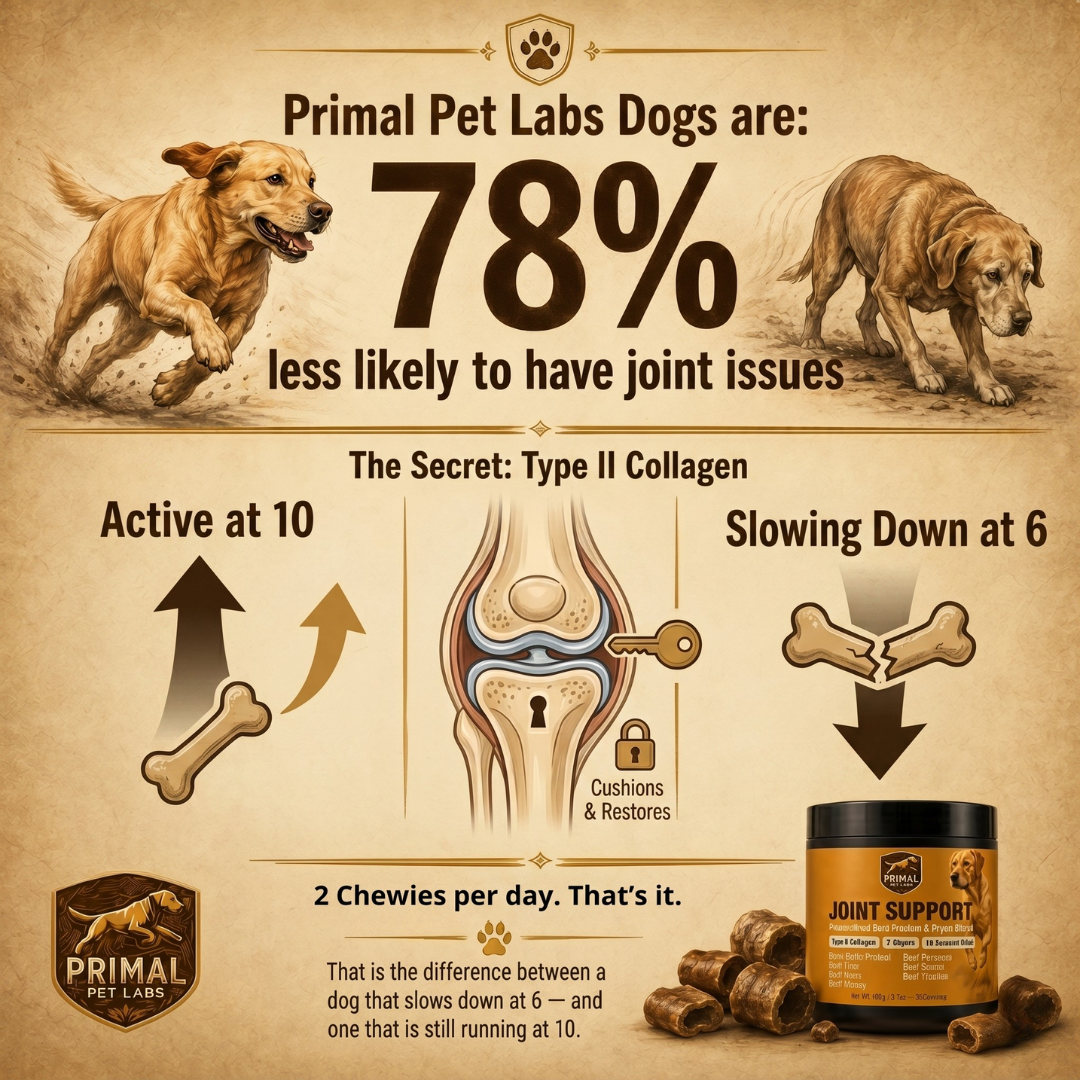 Primal Joint Support — Type II Collagen Chews for Labradors